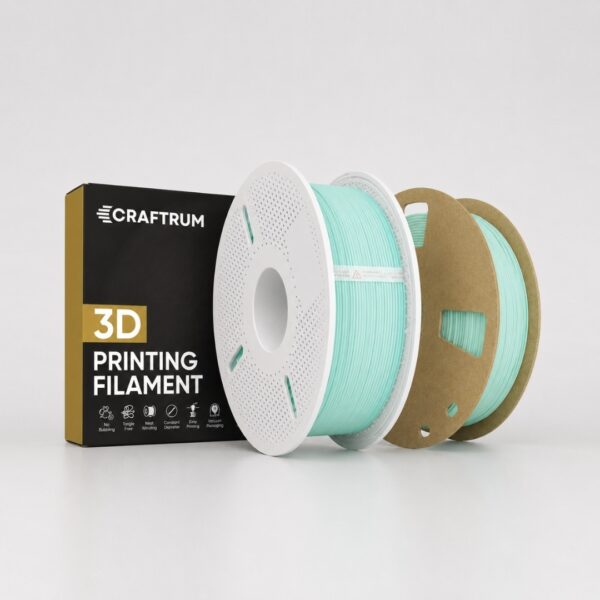 CRAFTRUM PLA Matte filament za 3D tisk – mat, estetski material z gladko površino, natančnimi detajli in zanesljivim oprijemom med plastmi