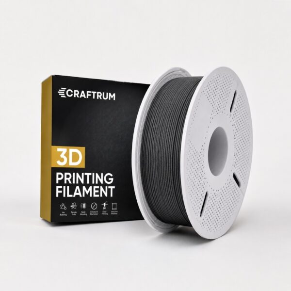 CRAFTRUM PETG Carbon Fiber filament 1.75mm 1kg na kolutu, črn