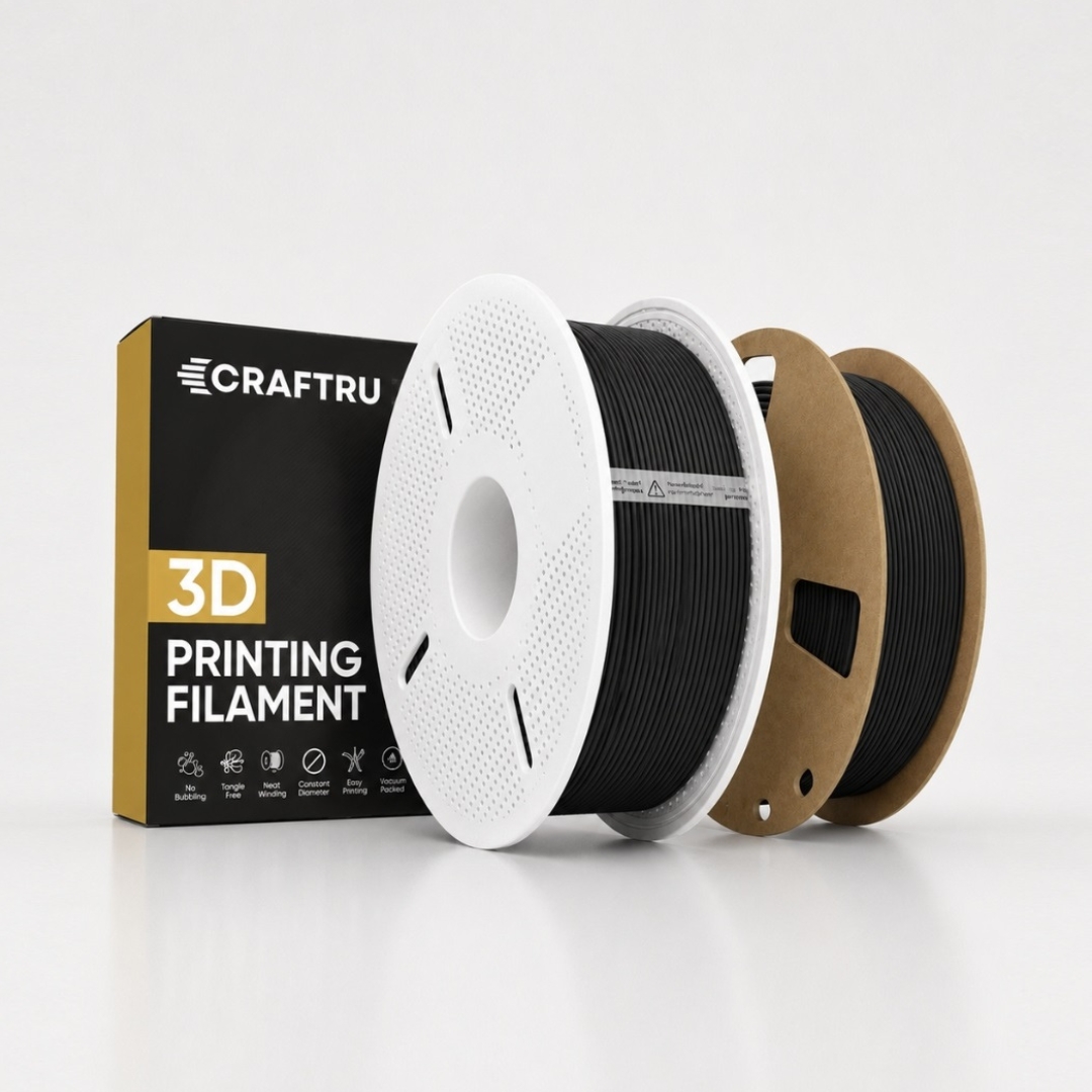 CRAFTRUM PETG Matte filament for 3D printing CRAFTRUM PETG Matte filament za 3D tisk – mat, trpežen in estetski material z odličnim oprijemom slojev
